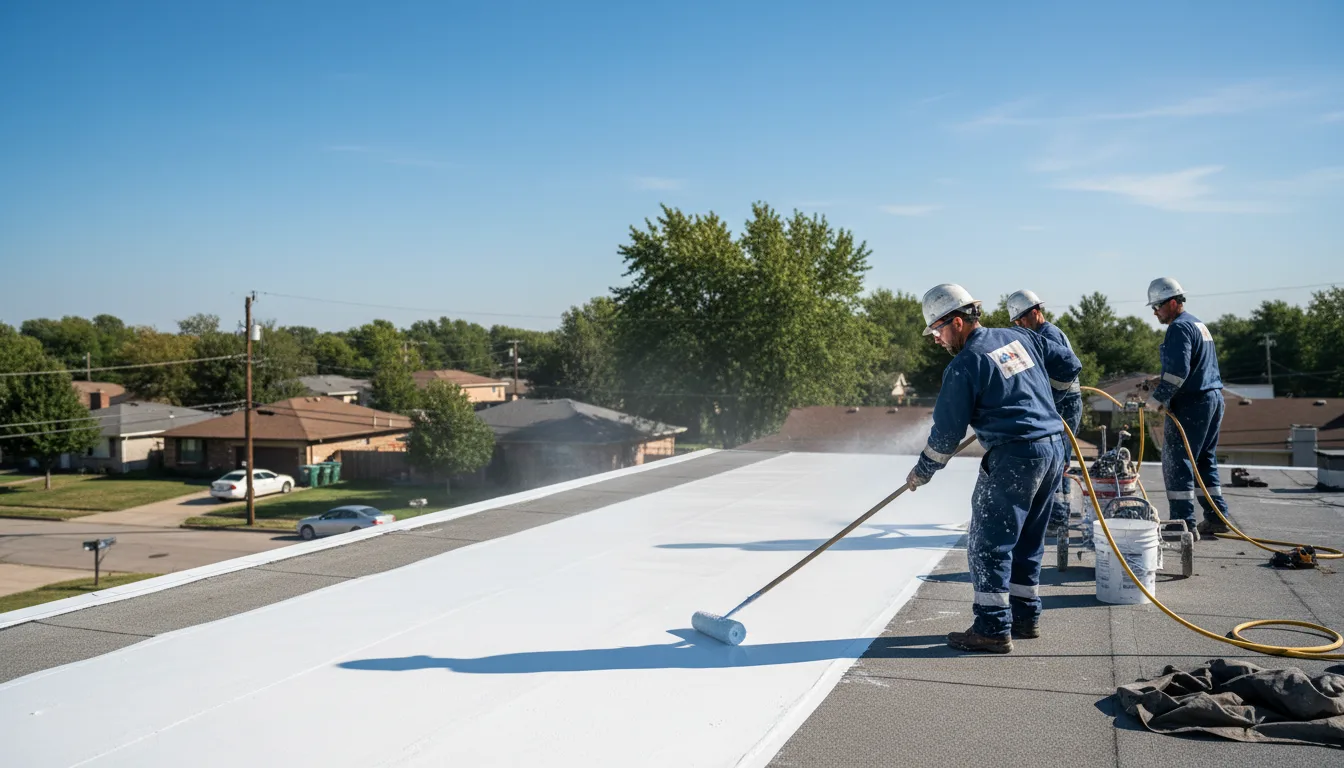 Commercial roof coating in Ringold, OK near me
